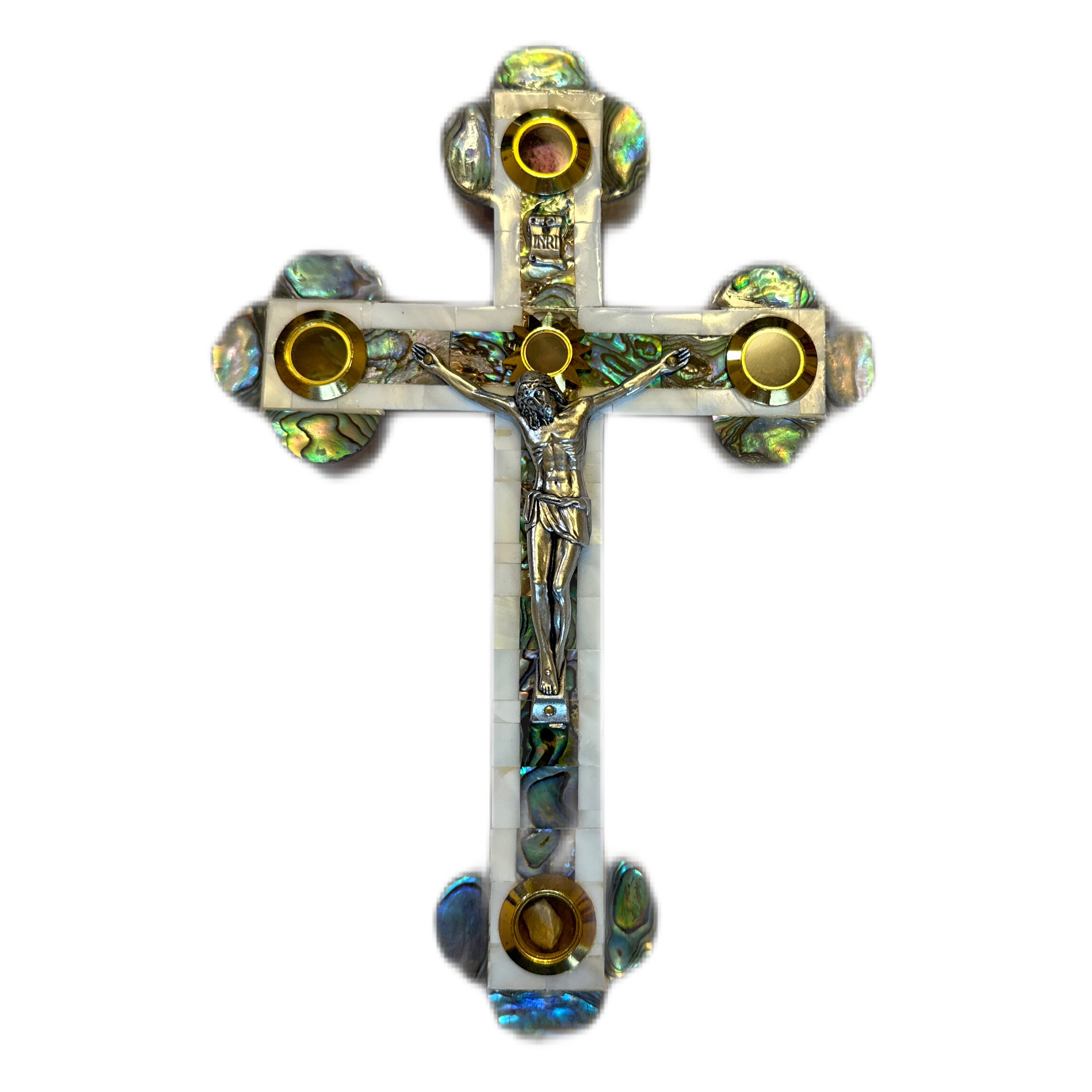 jerusalem mother of pearl cross
