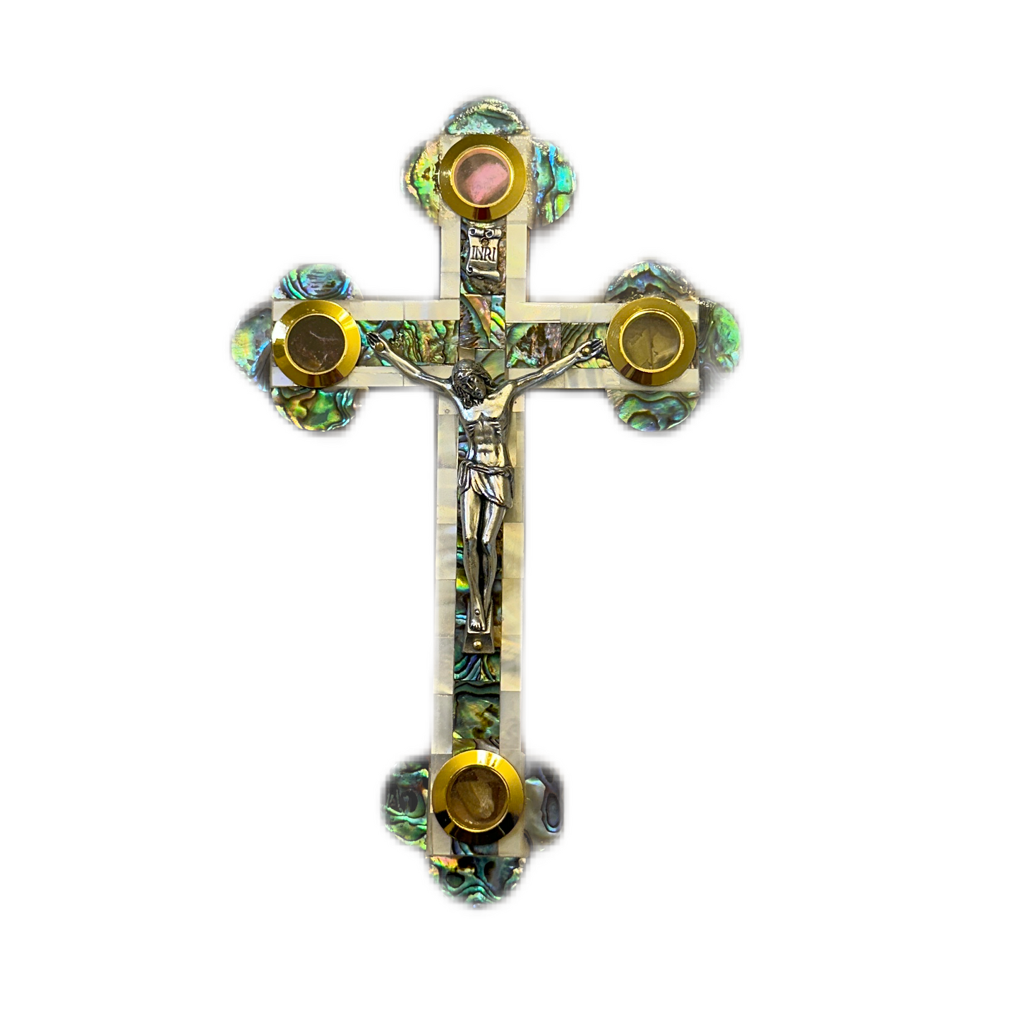 Mother of Pearl Jerusalem Cross (S)