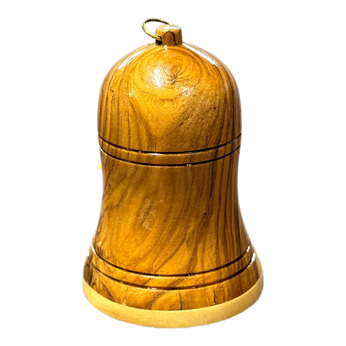 Olive Wood Bell Nativity Ornament — Handmade in Bethlehem