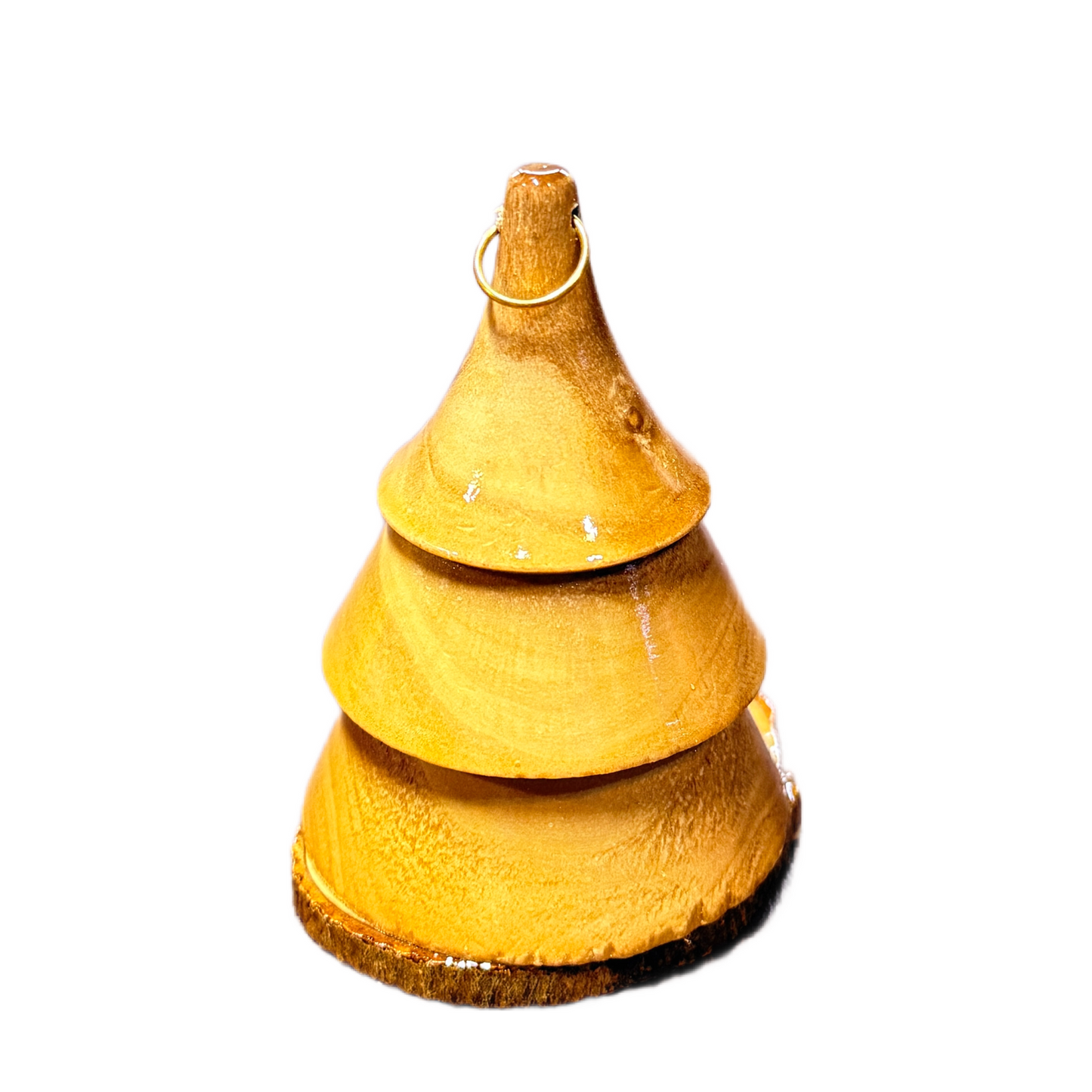 Olive Wood Tree Nativity Ornament — Handmade in Bethlehem